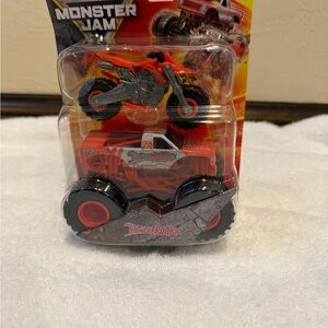 SPIN MASTER MONSTER JAM ThunderROARus TRUCK & DIRT BIKE 2-PACK SET  - NEW